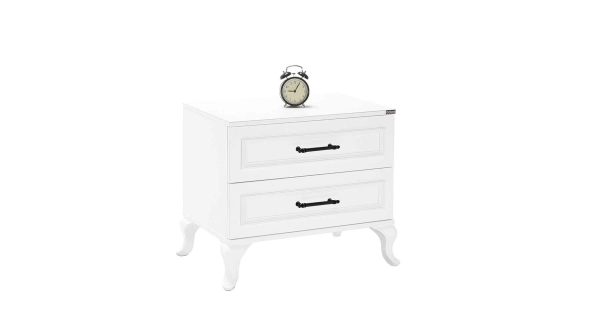 Noční stolek GRAVEN, bílá DOPRODEJ