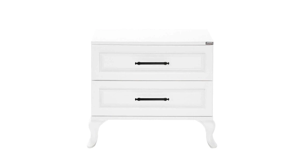 Noční stolek GRAVEN, bílá DOPRODEJ