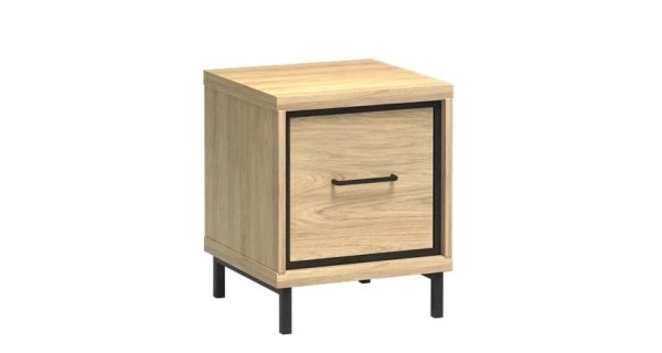 Noční stolek IPPOLITO, dub hickory