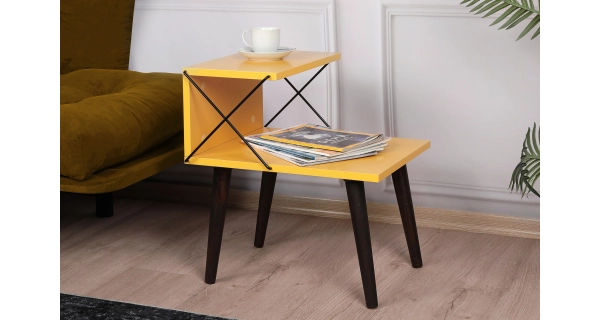 Noční stolek JERSON, žlutá