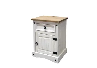 Noční stolek PIMBOW bílý vosk