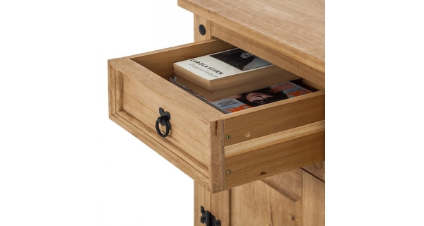 Noční stolek PIMBOW, masiv borovice, vosk
