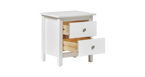 Noční stolek SIMACO, bílý lak