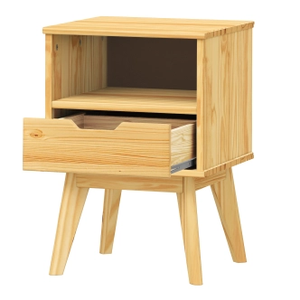 Noční stolek SIMIR 1S, masiv borovice