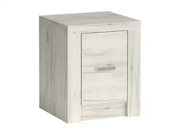 Noční stolek SWED pravý, jasan bílý