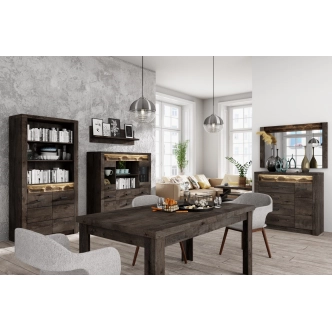 Noční stolek SWED pravý, jasan tmavý