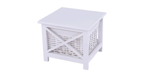 Noční stolek TAYAS, bílý