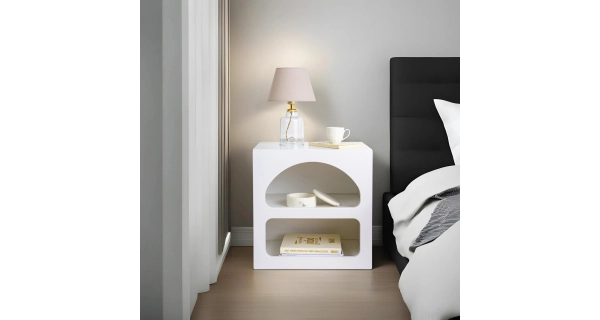 Noční stolek TORFIR, bílá