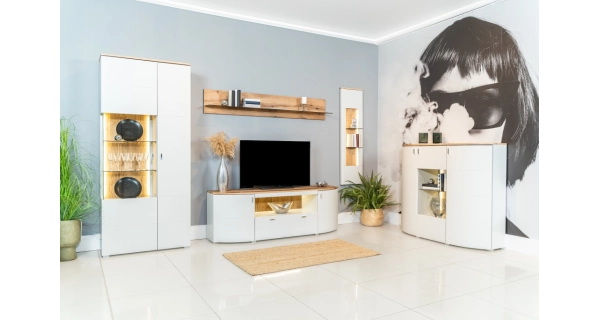 Obývací pokoj ANISE, dub coast evoke/světle šedá