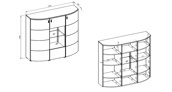 Obývací pokoj ANISE, dub coast evoke/světle šedá