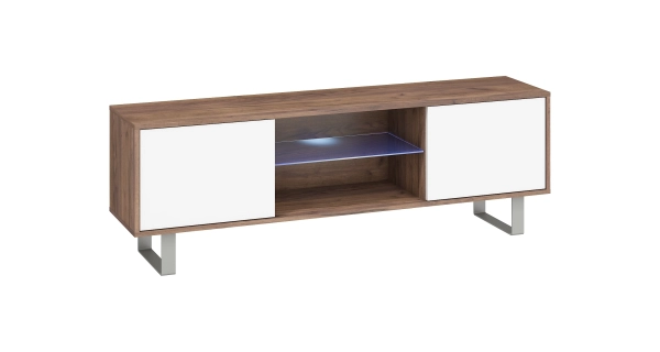 Obývací pokoj BOKARO , craft tobaco/bílý lesk, 5 let záruka