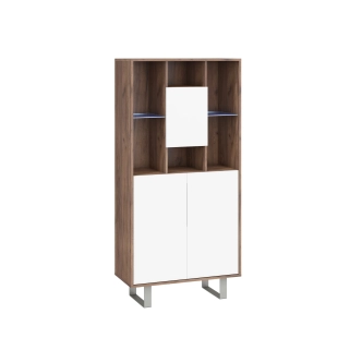 Obývací pokoj BOKARO , craft tobaco/bílý lesk, 5 let záruka