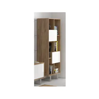 Obývací pokoj BOKARO , craft zlatý/bílý lesk, 5 let záruka