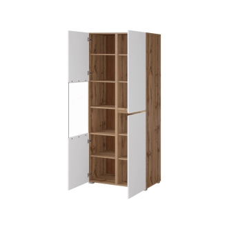 Obývací pokoj BONIFACIO, dub wotan/bílá