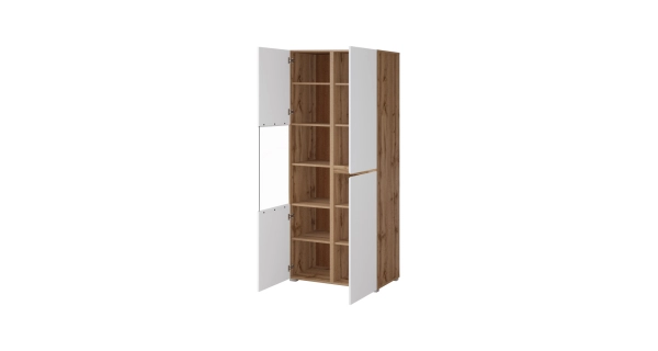 Obývací pokoj BONIFACIO, dub wotan/bílá