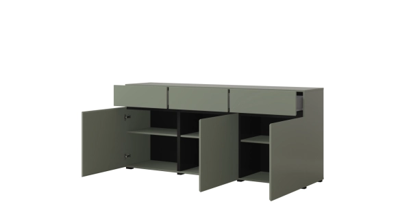 Obývací pokoj BONIFACIO, zelená/černá