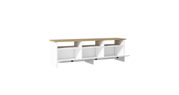 Obývací pokoj CALIDO, bílá/dub