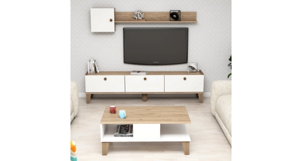 Obývací pokoj ČESTMÍR, dub/bílá