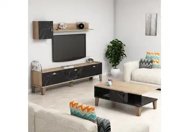 Obývací pokoj ČESTMÍR, dub/mramor