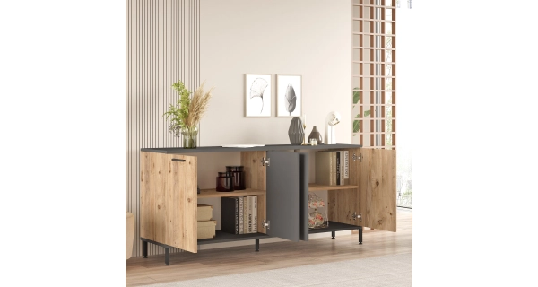 Obývací pokoj CLEMENTIA, atlantská borovice/antracit