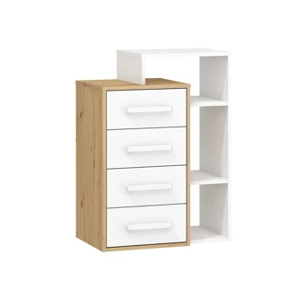 Obývací pokoj DORINDA 2, dub artisan/bílá