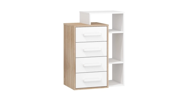 Obývací pokoj DORINDA 2, dub sonoma/bílá, 5 let záruka