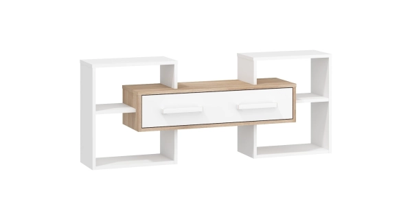 Obývací pokoj DORINDA 2, dub sonoma/bílá, 5 let záruka