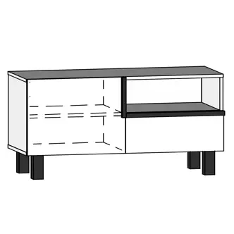 Obývací pokoj DZENGAL 3, craft tobaco/bílá, 5 let záruka