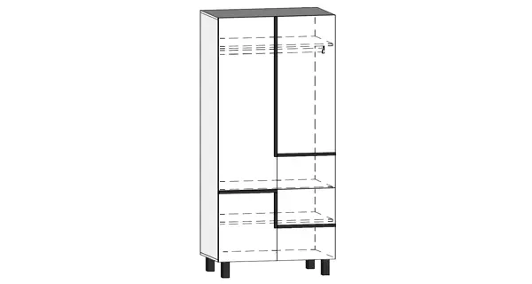 Obývací pokoj DZENGAL 3, craft zlatý/bílá, 5 let záruka