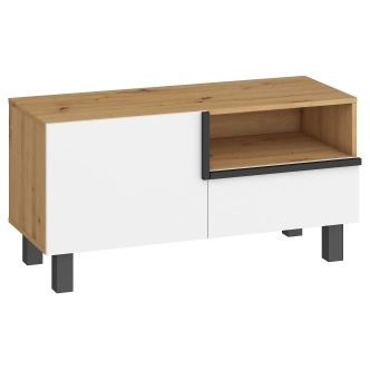 Obývací pokoj DZENGAL 3, dub artisan/bílá, 5 let záruka