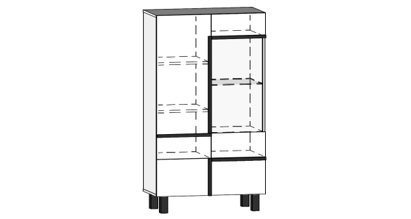 Obývací pokoj DZENGAL 3, dub sonoma/bílá, 5 let záruka