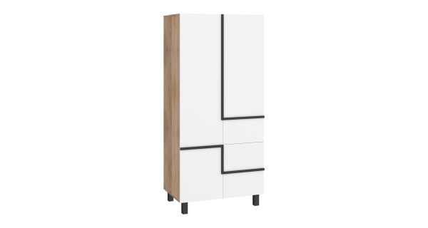 Obývací pokoj DZENGAL 3, dub sonoma/bílá, 5 let záruka