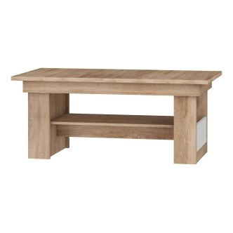 Obývací pokoj GATTON 1, dub sonoma/bílý lesk, 5 let záruka