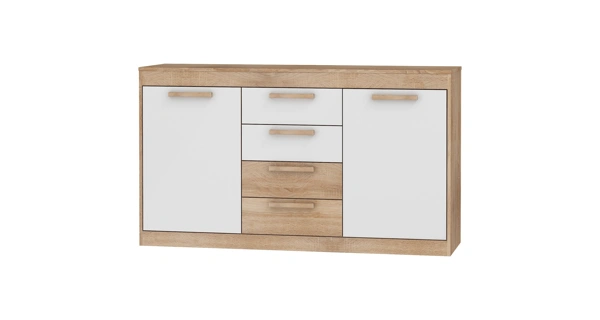 Obývací pokoj GATTON 1, dub sonoma/bílý lesk