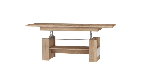 Obývací pokoj GATTON 2, dub sonoma/bílý lesk, 5 let záruka