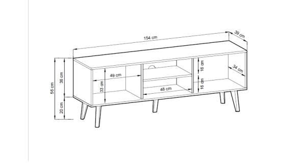 Obývací pokoj GIFU, černý grafit/dub