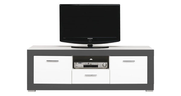 Obývací pokoj JAMASOTA 4, bílý mat/grafit