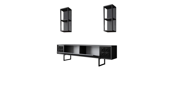 Obývací pokoj KALLEM, antracit/černá