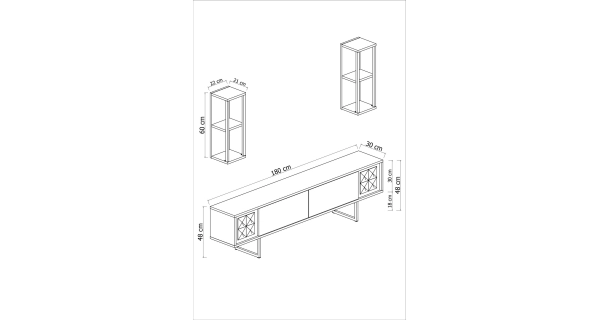 Obývací pokoj KALLEM, antracit/černá