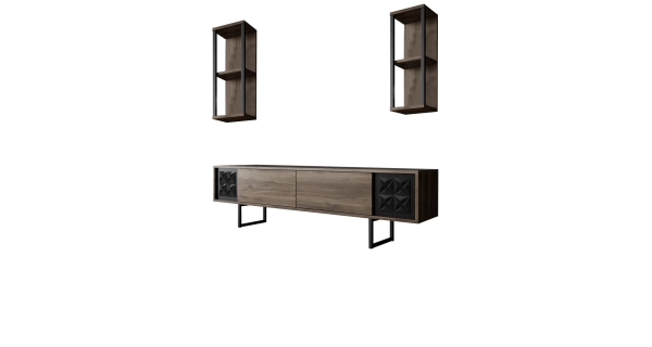 Obývací pokoj KALLEM, vlašský ořech/černá