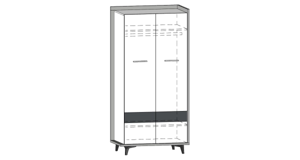 Obývací pokoj KNUT 2, craft zlatý/bílá/černá, 5 let záruka