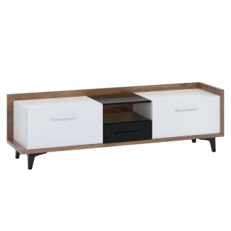 Obývací pokoj KNUT 3, craft tobaco/bílá/černá, 5 let záruka