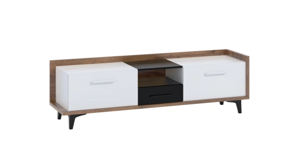 Obývací pokoj KNUT 3, craft tobaco/bílá/černá, 5 let záruka