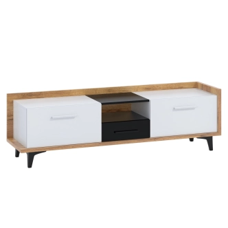 Obývací pokoj KNUT 3, craft zlatý/bílá/černá, 5 let záruka