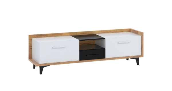 Obývací pokoj KNUT 3, craft zlatý/bílá/černá, 5 let záruka