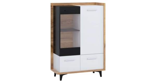 Obývací pokoj KNUT 3, craft zlatý/bílá/černá, 5 let záruka