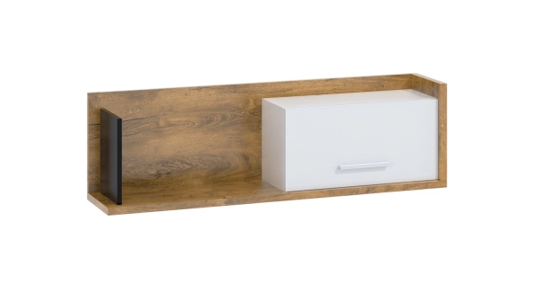 Obývací pokoj KNUT 3, dub burgundský/bílá/černá, 5 let záruka