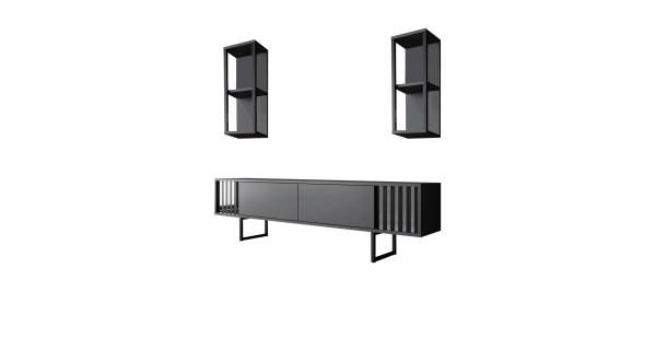 Obývací pokoj LINSOR, antracit/černá