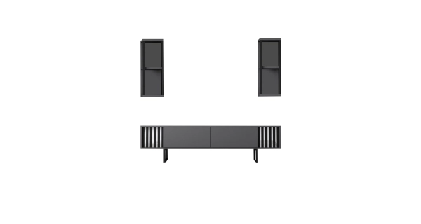 Obývací pokoj LINSOR, antracit/černá