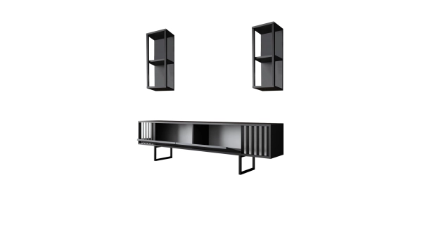 Obývací pokoj LINSOR, antracit/černá